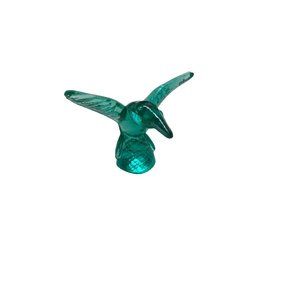 Crea Milano Green glass bird figurine Italy